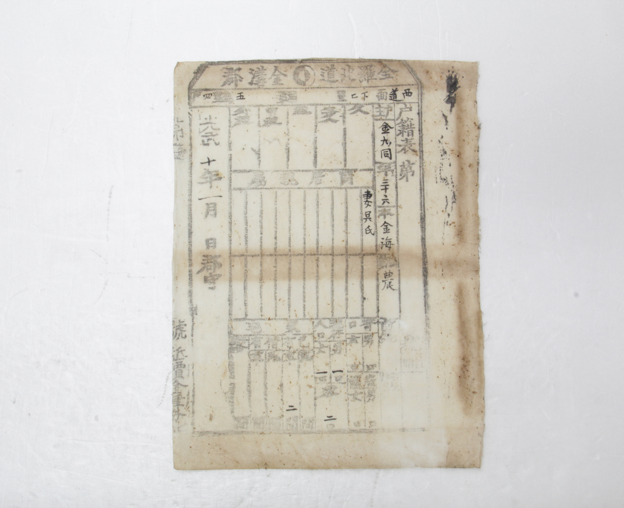 1906년 김구동 호적표 섬네일 파일