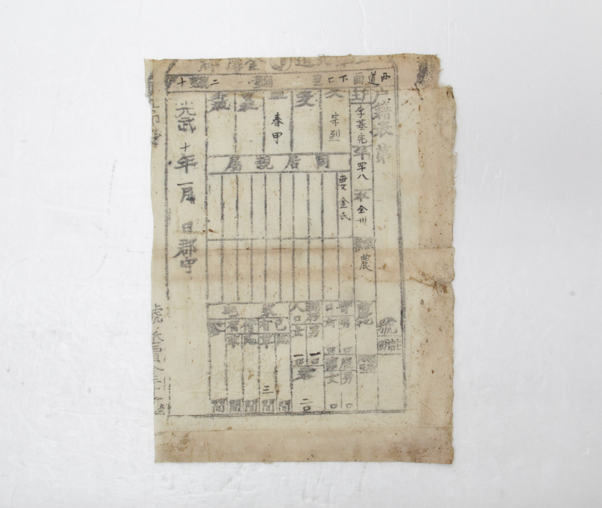 1906년 이기완 호적표 섬네일 파일