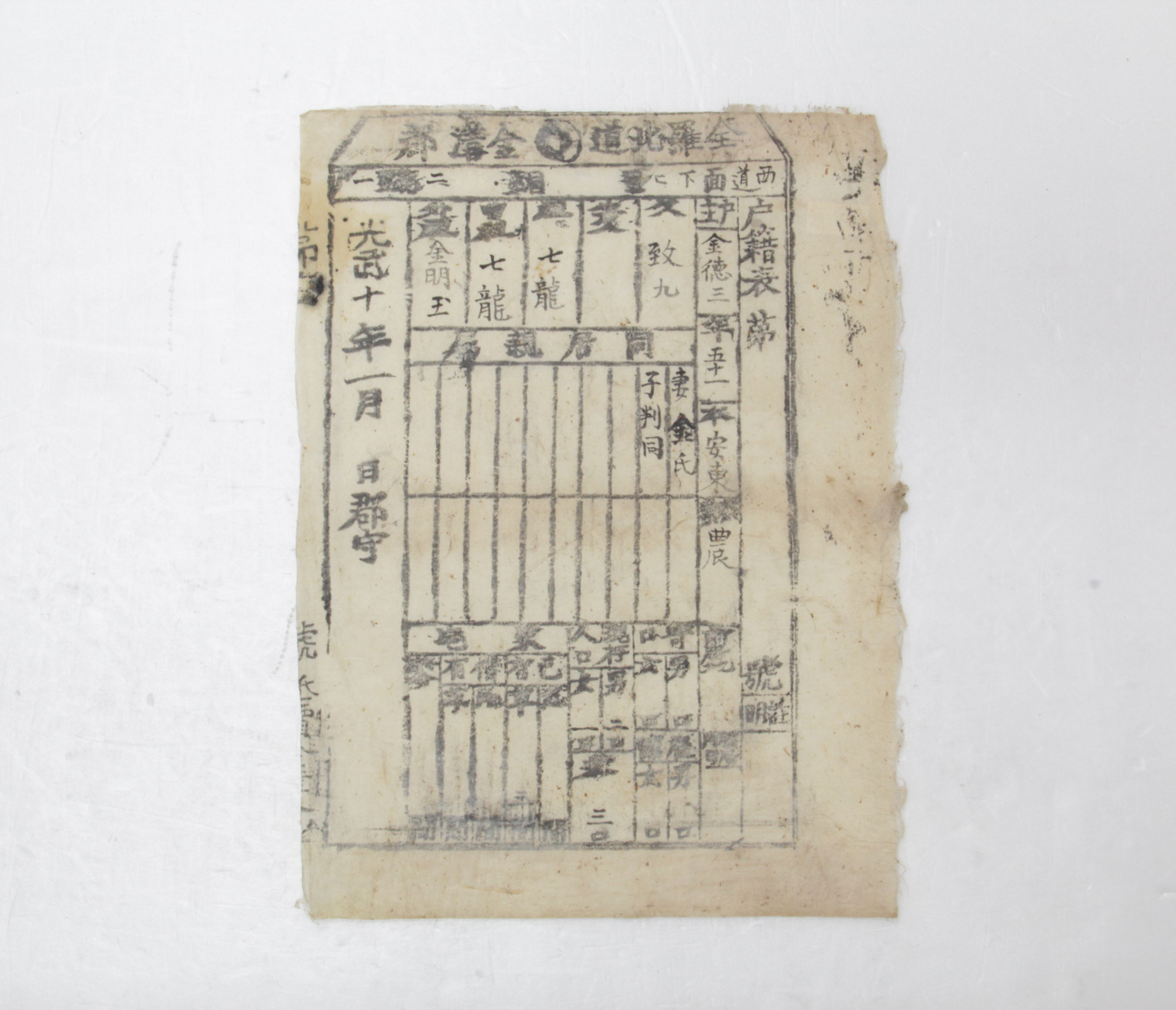 1906년 김덕삼 호적표 섬네일 파일