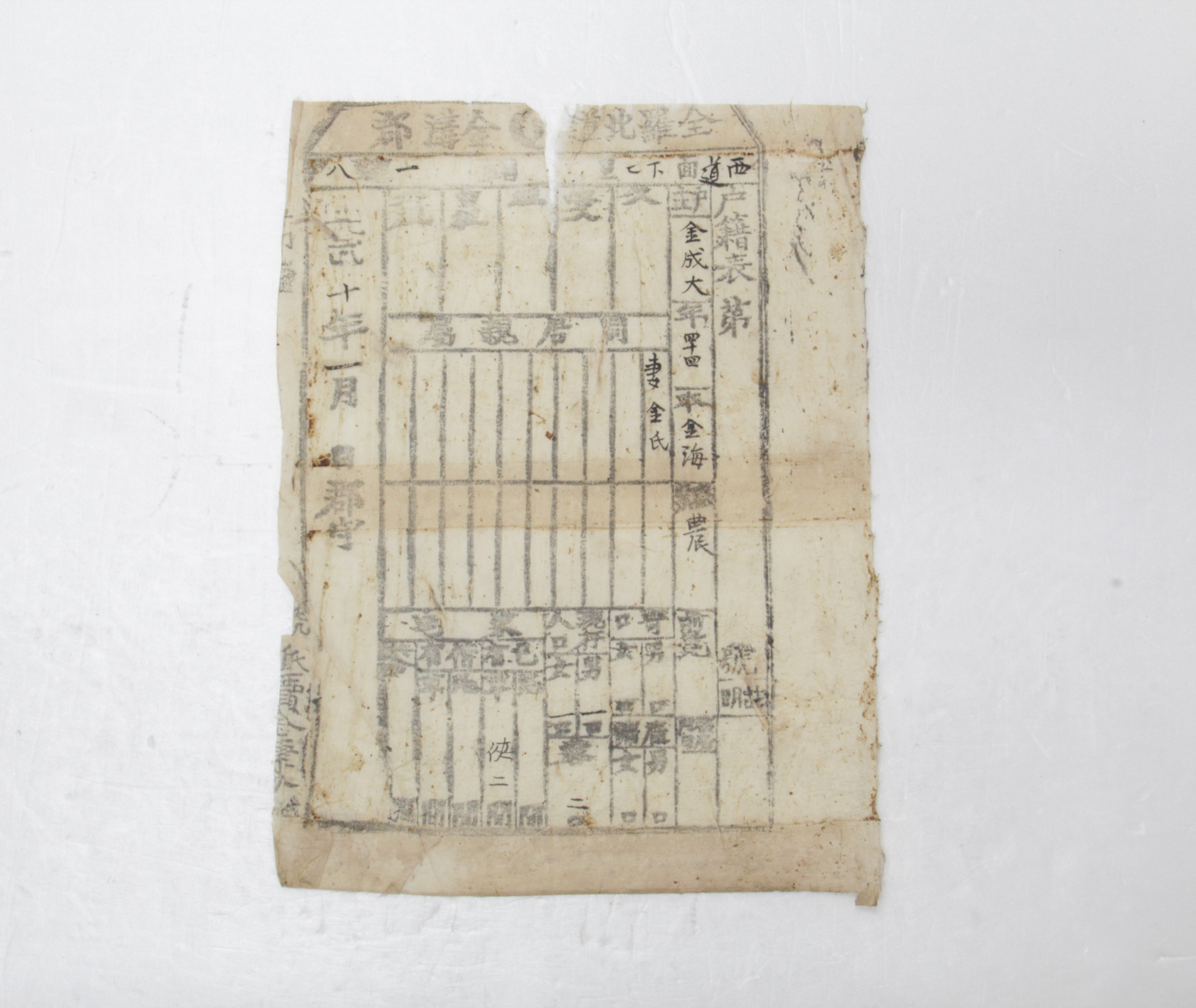 1906년 김성대 호적표 섬네일 파일