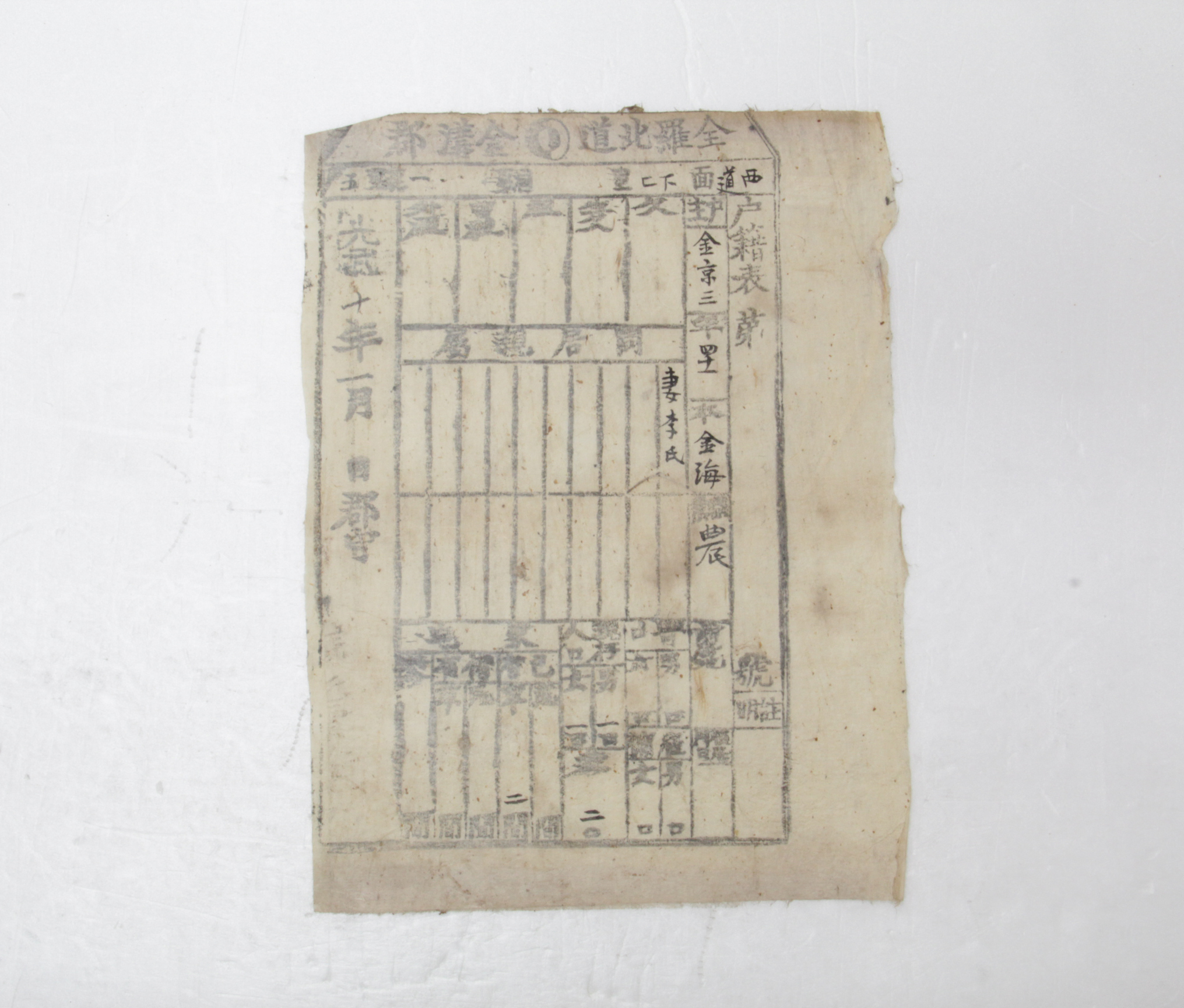 1906년 김경삼 호적표 섬네일 파일