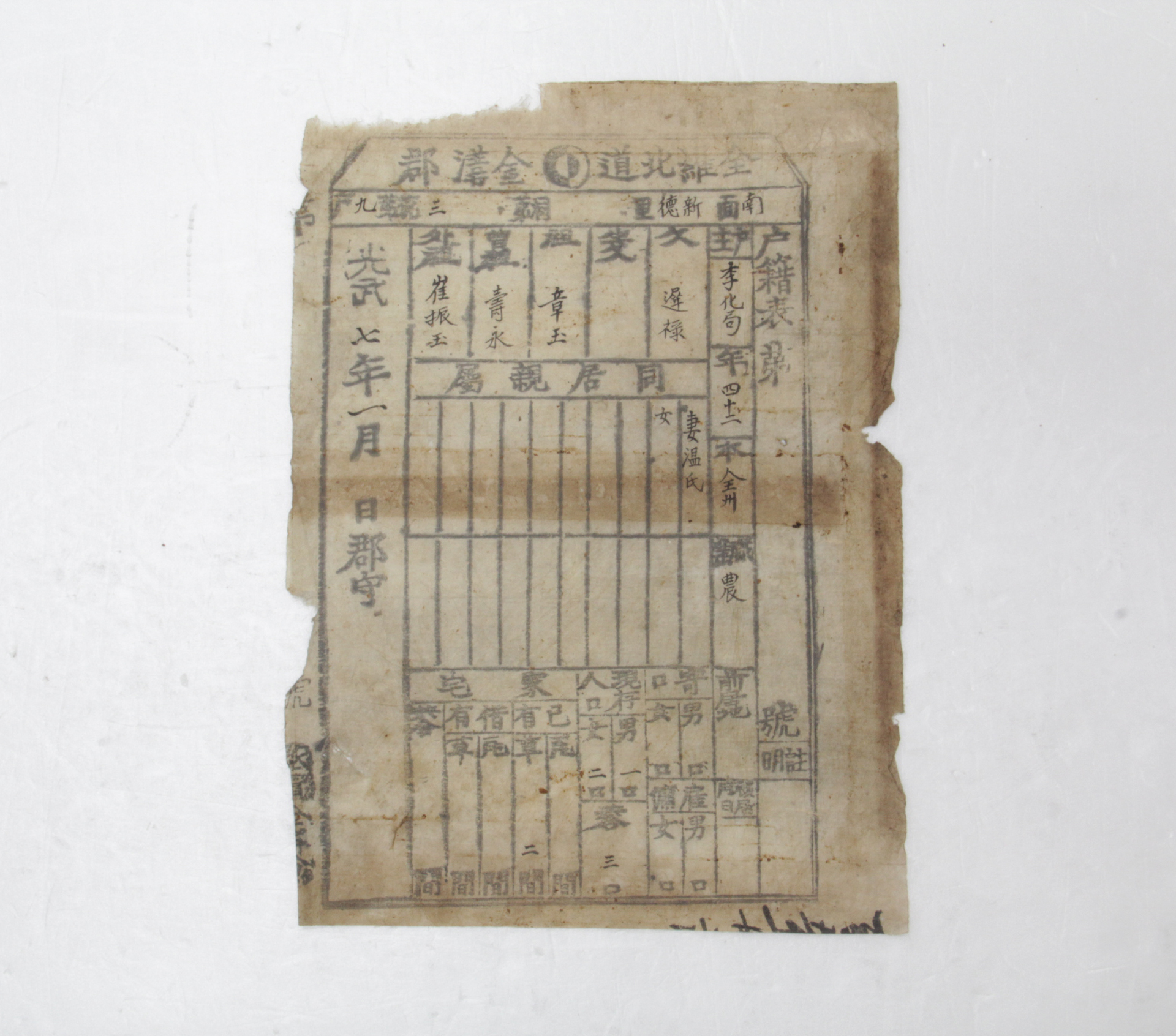 1903년 이화국 호적표 섬네일 파일