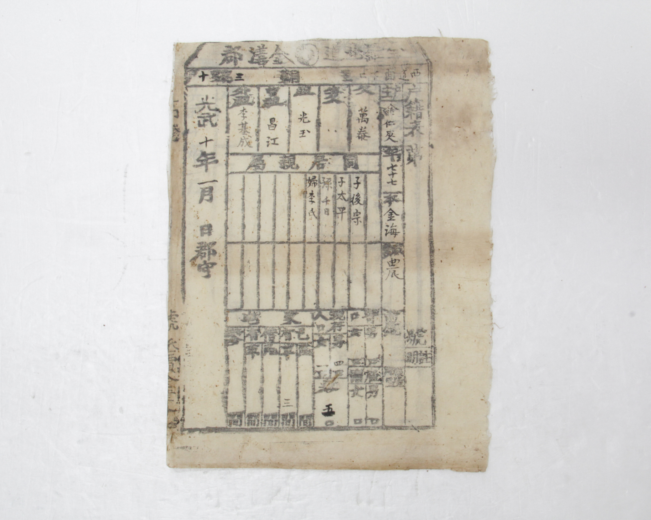 1906년 김인협 호적표 섬네일 파일