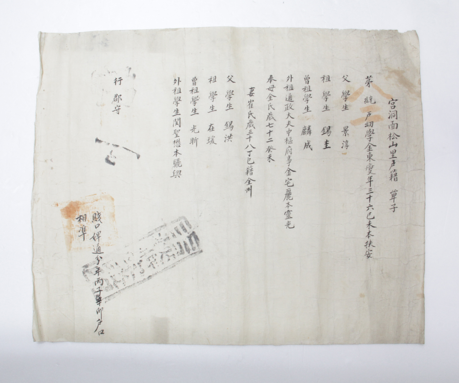 1894년 김동섭 호구단자 섬네일 파일