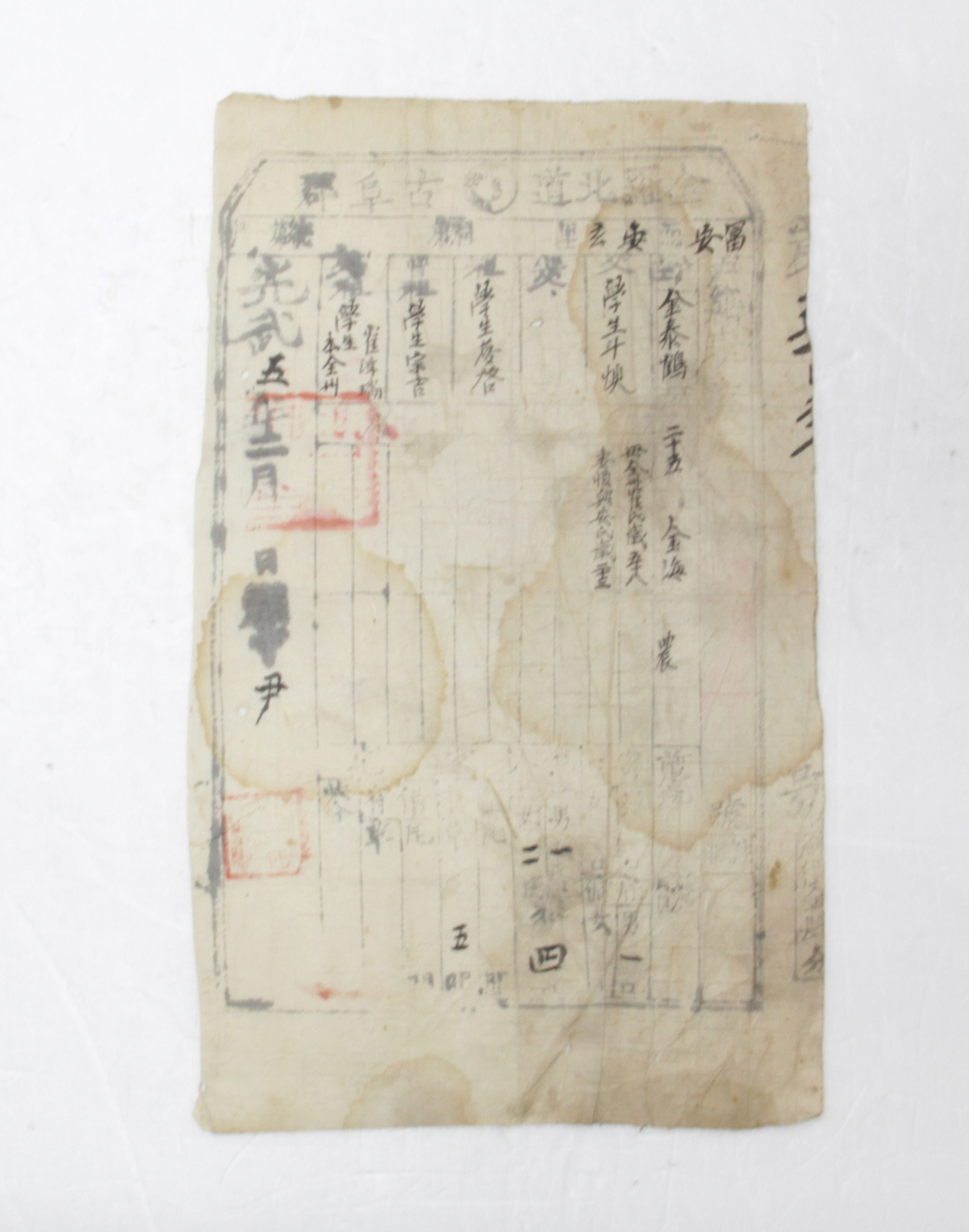 1901년 김태학 호적표 섬네일 파일