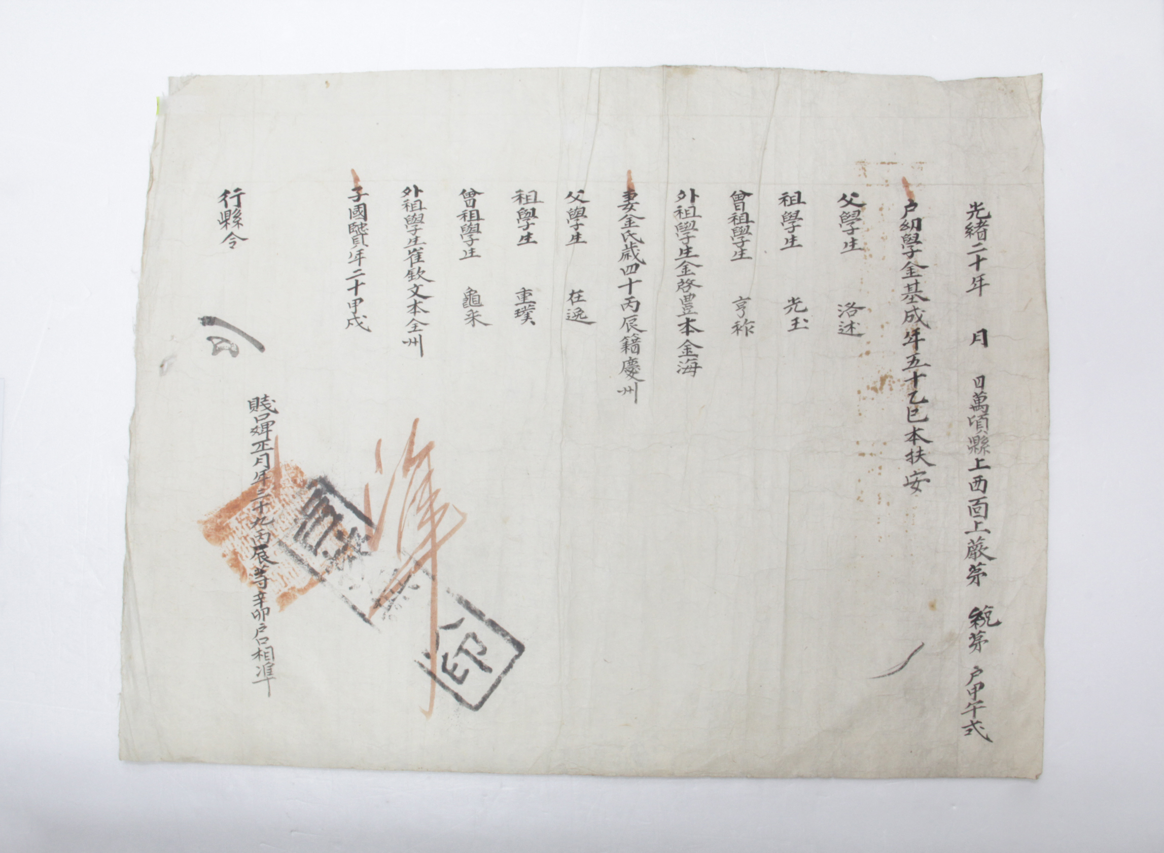 1894년 김기성 호구단자 섬네일 파일